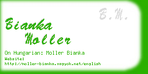 bianka moller business card